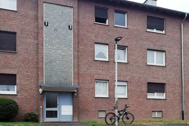 Außenansicht der Wohnung in Grefrath.