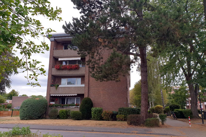 Außenansicht der Wohnung in Kempen.